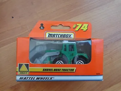 Vintage Matchbox #74 Shovel Nose Tractor Green Diecast Model Boxed • £7.99