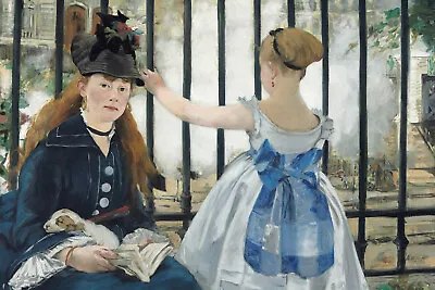 Edouard Manet - The Railway (1873) - Painting Poster Print Art Gift • £49.50