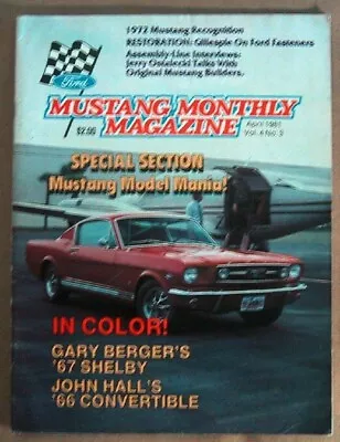 Mustang Monthly 1981 Apr - Nightmist Blue Gt500 • $19.99