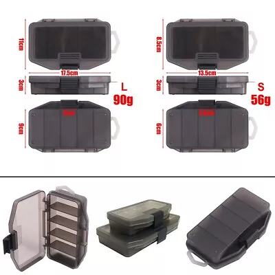 Organize Your Fishing Gear With Grey Transparent Plastic Single Layered Box • $19.06