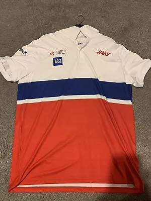 Formula 1 Haas F1 Team Polo Shirt Xl Size (authentic F1 Merchandise) • £15