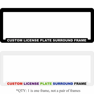 Custom Personalised License Number Plate Surround Frame Car Advertising Business • $15.95