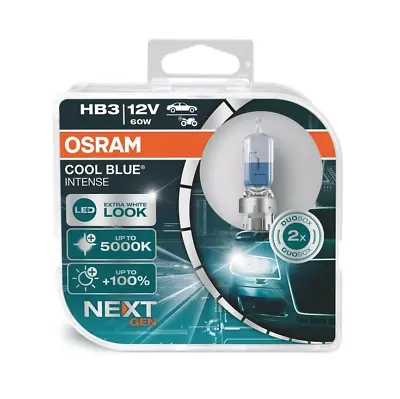 Osram HB3 9005 Cool Blue Intense NEXT Gen Halogen Bulbs | 9005CBN | Pack Of 2 • $31.99