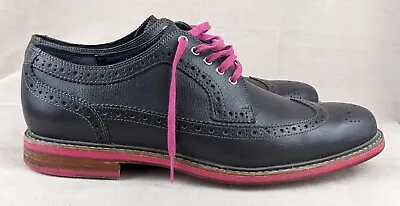 Cole Haan Mens 10.5 Wingtip Oxford C11078 Gray Pink • $28.13