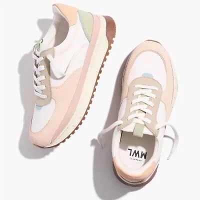 Madewell Kickoff Trainer Sneakers In Pastel Colorblock • $33.60