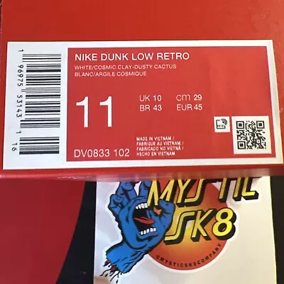 Men's Nike Dunk Low Retro  Miami Dolphins  Wht/Cosmic Clay-Dusty Cactus • $119.99