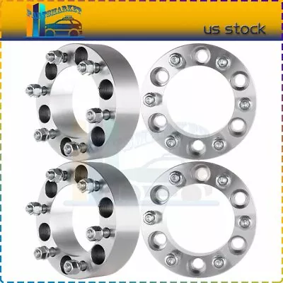 4X 50mm Thick 6 Lug 6x5.5 12x1.5 Wheel Spacers Fits Toyota Trucks SUV Offroad • $93.73