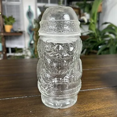 $12 • Buy Vintage Clear Glass Santa Claus Candy Apothecary  Jar  Christmas 8  Canada
