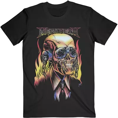 Megadeth Flaming Vic Black T Shirt Full Size S-5XL • $16.99