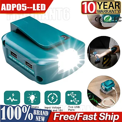 Dual USB Power Source Li-ion Battery Charger Adapter DCB090 For Makita With LED • $15.99
