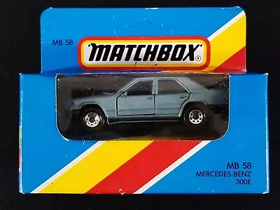 Matchbox Mercedes-Benz 300E / 1987 / No Emblem / Rare Unpunched Blue Box • $59.95