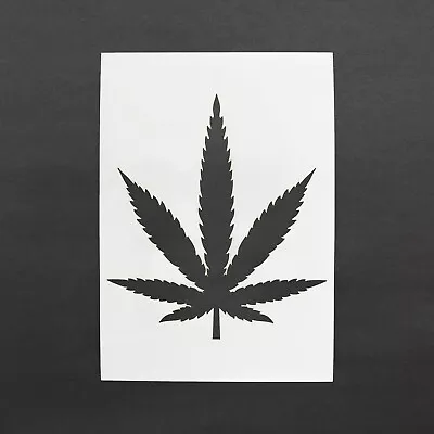 Marijuana Stencil Weed Mylar Sheet Painting Wall Art Craft 190 Micron Air Brush • £1.99