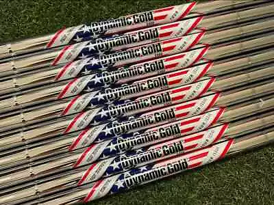 New True Temper Dynamic Gold TOUR ISSUE USA Limited Steel Golf Iron Shaft Set • $250