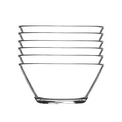 £8.95 • Buy Glass Serving Bowls Set Of 6 Mixing Bowl 10.5cm