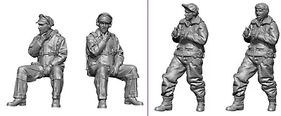 1/32 Resin US Pilot & Gunner In A Bommber 2 Figures Unpainted Unassembled  • $15.19