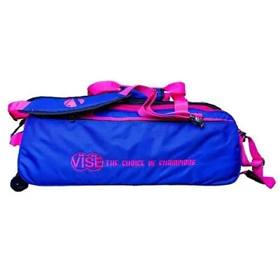 Vise 3 Ball Triple Tote Blue Pink Bowling Bag • $89.95