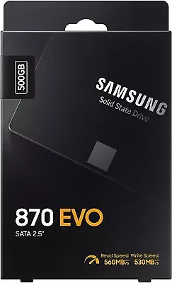 SAMSUNG 870 EVO 500GB- SATA III SSD 2.5” -Internal Solid State Drive • £34.99