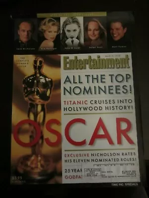 Entertainment Weekly Magazine March 1998 Oscar Titanic Winslet Damon Basinger • $6.99
