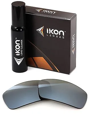 Polarized IKON Iridium Replacement Lenses For Oakley Pit Bull Silver Mirror • $35.90