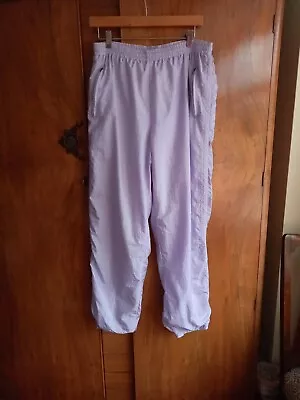 Ladies Vintage 1980s Shell Suit Trousers Rodeo C & A Lilac Purple Uk 16 IL 30 • £9.99
