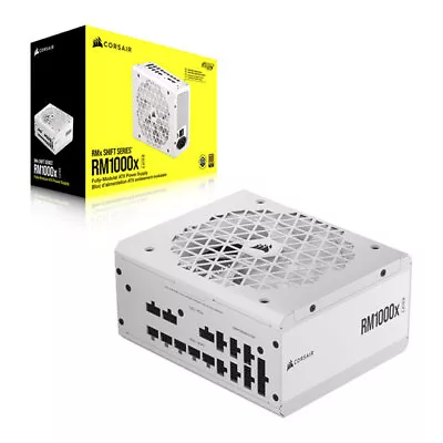 1000W Corsair RM1000x SHIFT White PCIe 5.0 Fully Modular 80PLUS Gold Single  • £209.40