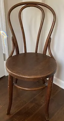 Vintage Rustic Bentwood Bistro Dining Chair Mid Century Modern Thonet Style • $150