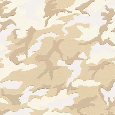 369420 - Boys & Girls Army Camouflage Brown Beige White AS Creation Wallpaper • £42.98