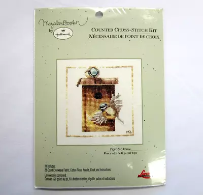 Hallmark Marjolein Bastin Counted Cross Stitch Kit Wren Birds And Bird House • $19.94