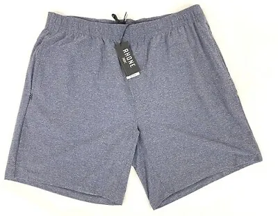 New Rhone Men's 8  Reign Midweight Shorts Athletic Active Gray Size LARGE • $39.99