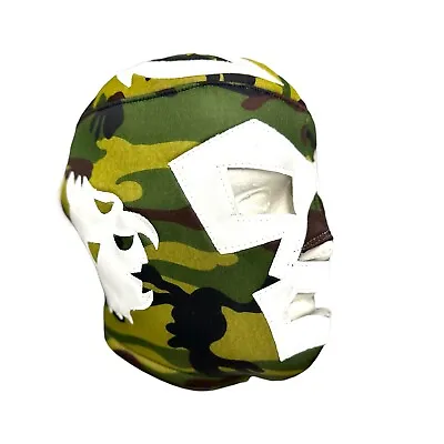 DR WAGNER (pro-fit) Lucha Libre Mexican Wrestling Luchador Costume Mask - Cammo • $19.99