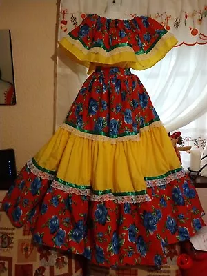 Sinaloa Dress Costume Adult Doble Vuelo Mexican Folkloric Dance Mexicancostume • $169