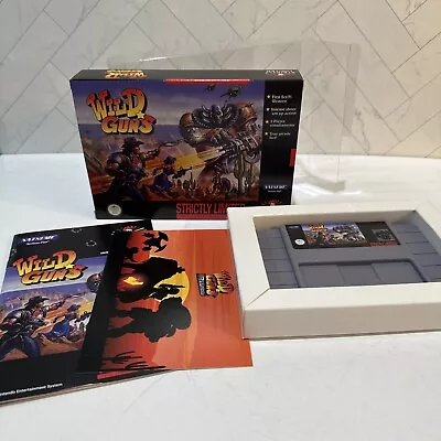 Wild Guns SNES Strictly Limited CIB Complete W/plastic Case • $69.99