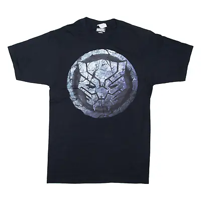 MARVEL Black Panther T-Shirt Black Short Sleeve Mens S • £7.99