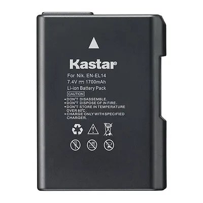 1x Kastar Battery For Nikon EN-EL14 D3100 D3200 D3300 D3400 D5100 D5200 D5300  • $10.89