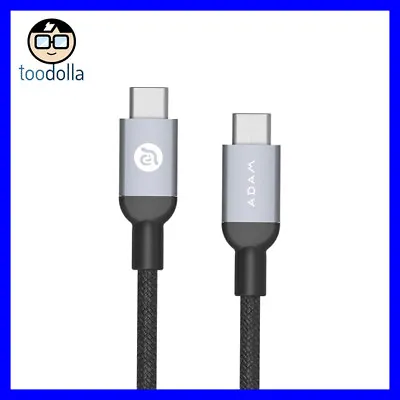 $36.90 • Buy Adam Elements CASA B200 USB Type-C To USB-C Cable, Woven Nylon, 2 Metres, Grey