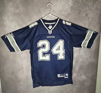 Vintage Reebok NFL On Field Dallas Cowboys Marion Barber #24 JERSEY Mens M Blue • $26