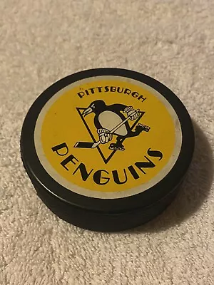 Pittsburgh Penguins NHL 1992 Stanley Cup Champions Hockey Puck Vintage • $12