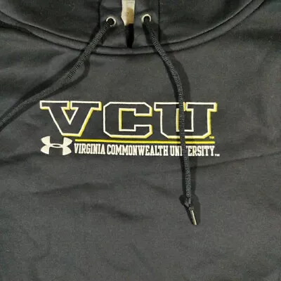 Under Armour Sweatshirt Mens Large Black Hooded Virginia Commonwealth University • $25