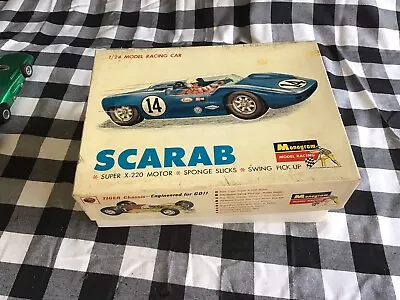 Vintage Monogram Scarab Slot Car Racing 1965 1/24 • $750