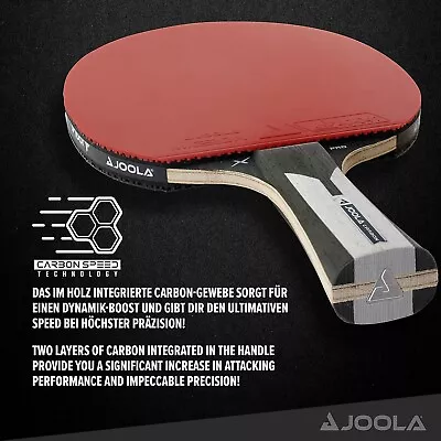 JOOLA Table Tennis Bat Carbon X Pro ITTF Professional Competition Racket • $119
