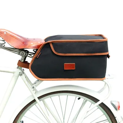 TOURBON Canvas Bike Rear Rack Cooler/Insulated Bag Tail Trunk US-Special Offer • $42.29