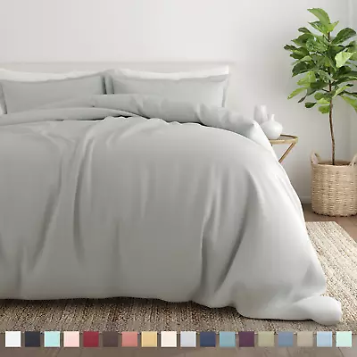 Kaycie Gray So Soft Collection Duvet Cover & Shams Luxurious Comfort Extra Soft • $26.51