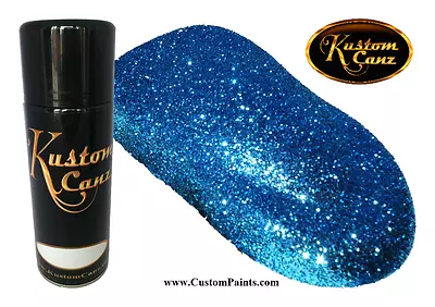 Kustom Canz 12oz Aerosol Can BLUE METAL FLAKE SMALL (004 HEX) Custom HOK Paint • $15.99