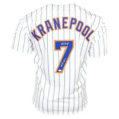 Ed Kranepool Signed 69 Champs Inscription New York Pinstripe Baseball Jersey (JS • $63.95