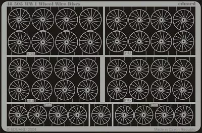 Eduard 48505 1/48 Aircraft- WWI Wheel Wire Discs • $13.99