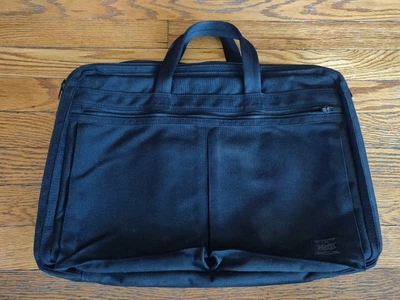 $102 • Buy Yoshida & Co. Porter Tokyo Soft Briefcase Hand Bag Black Nylon Made In Japan 