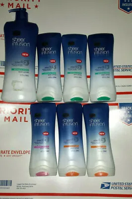 7 Bottles Vaseline Sheer Infusion Lotions With Stratys 3 Discontinued New! • $200