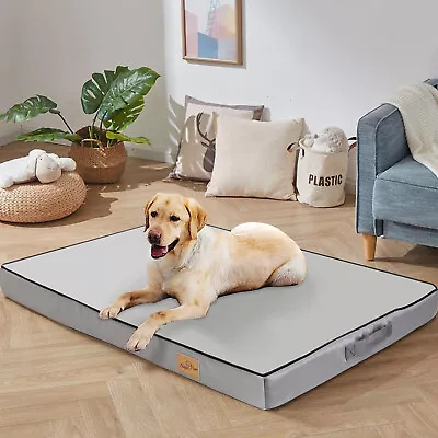 £24.92 • Buy Dog Bed Orthopedic Foam Waterproof Pet Dog Cage Crate Jumbo Large Pad Mattress 