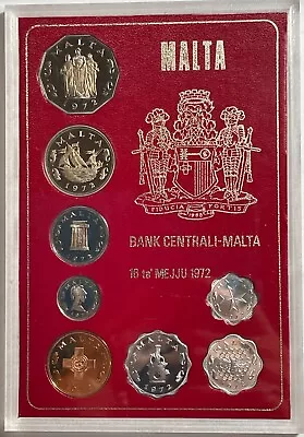 Malta 1972 8 Pc. Proof Set (#2106) • $28