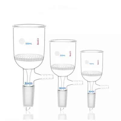 Buchner Suction Laboratory Porous Funnel Filter Lab 30-500ml Glassware Chemistry • $16.81